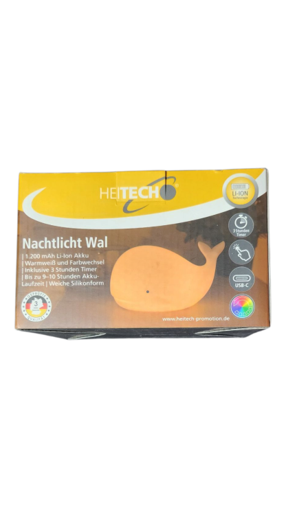 Nachtlicht Wal LED-Lampe Kinder